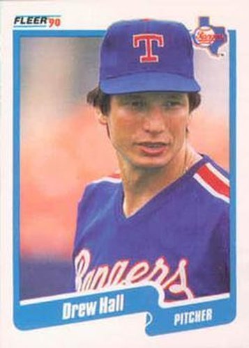#299 Drew Hall - Texas Rangers - 1990 Fleer Canadian Baseball
