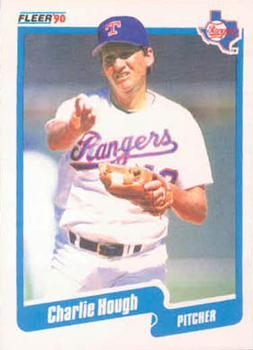 #300 Charlie Hough - Texas Rangers - 1990 Fleer Canadian Baseball