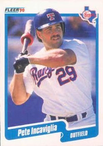 #301 Pete Incaviglia - Texas Rangers - 1990 Fleer Canadian Baseball