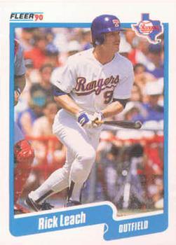 #305 Rick Leach - Texas Rangers - 1990 Fleer Canadian Baseball