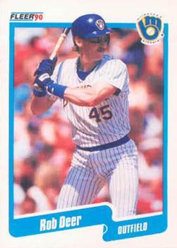 #320 Rob Deer - Milwaukee Brewers - 1990 Fleer Canadian Baseball
