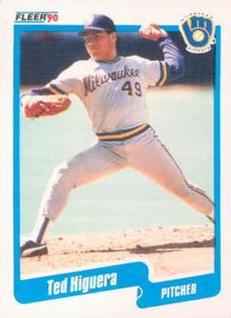 #326 Ted Higuera - Milwaukee Brewers - 1990 Fleer Canadian Baseball
