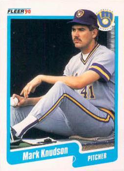 #327 Mark Knudson - Milwaukee Brewers - 1990 Fleer Canadian Baseball