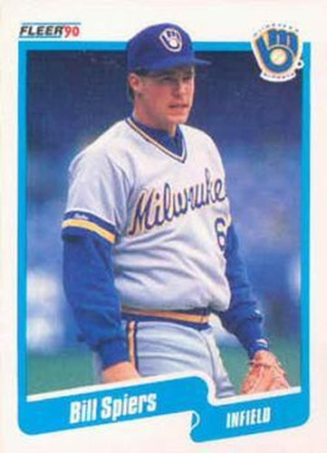 #337 Bill Spiers - Milwaukee Brewers - 1990 Fleer Canadian Baseball