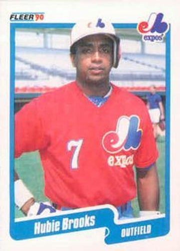 #341 Hubie Brooks - Montreal Expos - 1990 Fleer Canadian Baseball