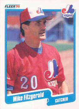 #343 Mike Fitzgerald - Montreal Expos - 1990 Fleer Canadian Baseball