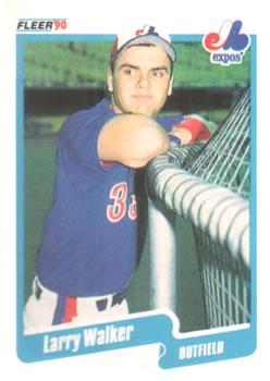 #363 Larry Walker - Montreal Expos - 1990 Fleer Canadian Baseball