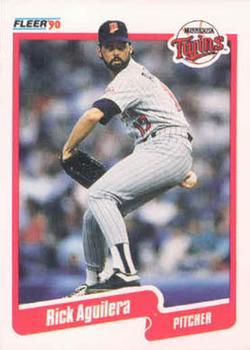 #365 Rick Aguilera - Minnesota Twins - 1990 Fleer Canadian Baseball