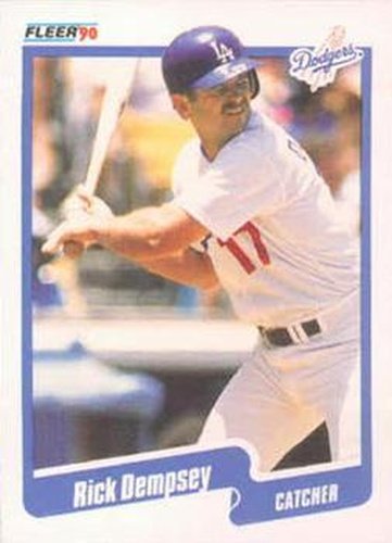 #392 Rick Dempsey - Los Angeles Dodgers - 1990 Fleer Canadian Baseball