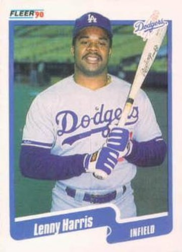#397 Lenny Harris - Los Angeles Dodgers - 1990 Fleer Canadian Baseball