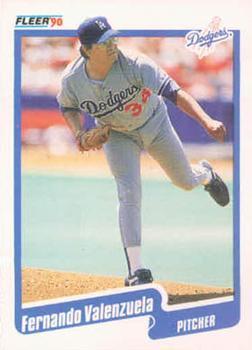 #409 Fernando Valenzuela - Los Angeles Dodgers - 1990 Fleer Canadian Baseball