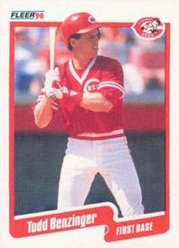 #413 Todd Benzinger - Cincinnati Reds - 1990 Fleer Canadian Baseball