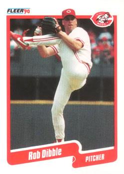 #418 Rob Dibble - Cincinnati Reds - 1990 Fleer Canadian Baseball