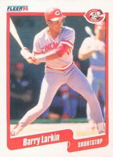 #423 Barry Larkin - Cincinnati Reds - 1990 Fleer Canadian Baseball