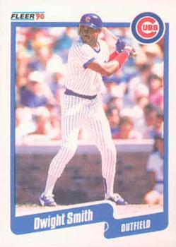 #42 Dwight Smith - Chicago Cubs - 1990 Fleer Canadian Baseball