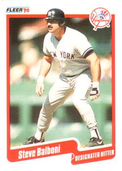 #436 Steve Balboni - New York Yankees - 1990 Fleer Canadian Baseball