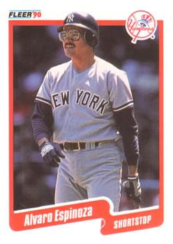 #441 Alvaro Espinoza - New York Yankees - 1990 Fleer Canadian Baseball