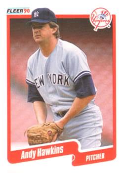 #445 Andy Hawkins - New York Yankees - 1990 Fleer Canadian Baseball