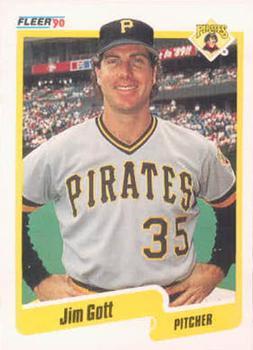 #466 Jim Gott - Pittsburgh Pirates - 1990 Fleer Canadian Baseball