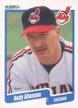 #483 Andy Allanson - Cleveland Indians - 1990 Fleer Canadian Baseball