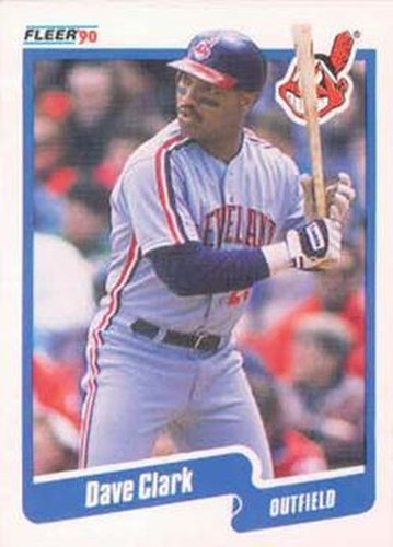 #490 Dave Clark - Cleveland Indians - 1990 Fleer Canadian Baseball