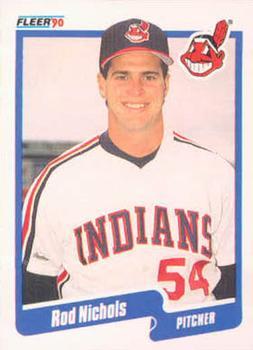 #497 Rod Nichols - Cleveland Indians - 1990 Fleer Canadian Baseball