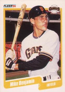 #51 Mike Benjamin - San Francisco Giants - 1990 Fleer Canadian Baseball