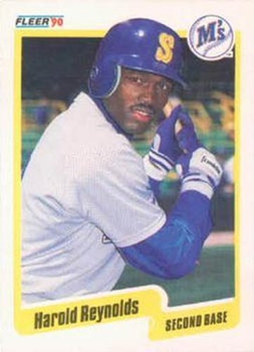 #524 Harold Reynolds - Seattle Mariners - 1990 Fleer Canadian Baseball