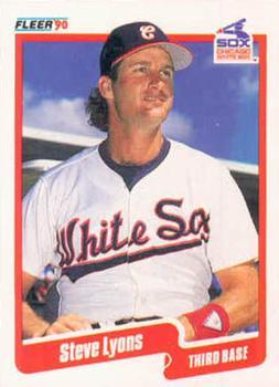 #539 Steve Lyons - Chicago White Sox - 1990 Fleer Canadian Baseball