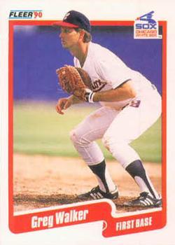 #551 Greg Walker - Chicago White Sox - 1990 Fleer Canadian Baseball