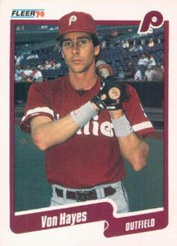 #559 Von Hayes - Philadelphia Phillies - 1990 Fleer Canadian Baseball