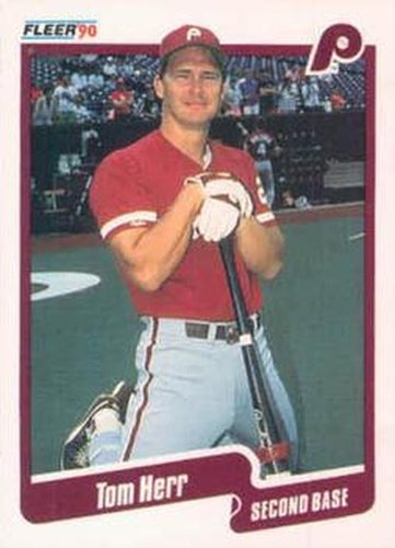 #560 Tom Herr - Philadelphia Phillies - 1990 Fleer Canadian Baseball