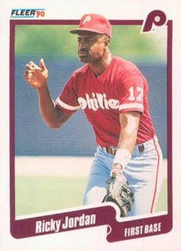 #564 Ricky Jordan - Philadelphia Phillies - 1990 Fleer Canadian Baseball