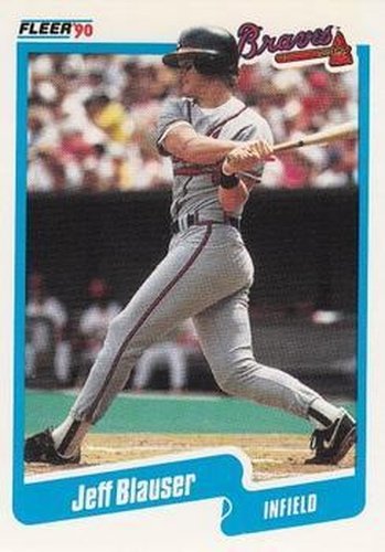 #576 Jeff Blauser - Atlanta Braves - 1990 Fleer Canadian Baseball