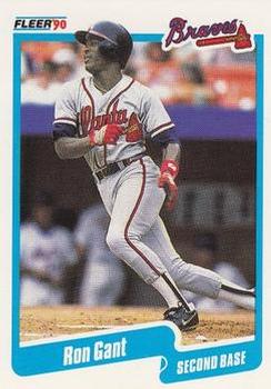 #582 Ron Gant - Atlanta Braves - 1990 Fleer Canadian Baseball