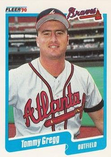 #585 Tommy Gregg - Atlanta Braves - 1990 Fleer Canadian Baseball