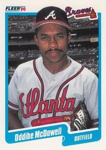 #589 Oddibe McDowell - Atlanta Braves - 1990 Fleer Canadian Baseball