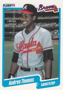 #597 Andres Thomas - Atlanta Braves - 1990 Fleer Canadian Baseball