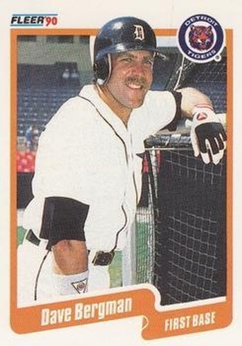 #600 Dave Bergman - Detroit Tigers - 1990 Fleer Canadian Baseball