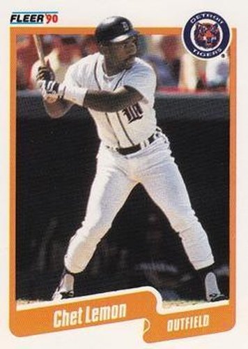 #608 Chet Lemon - Detroit Tigers - 1990 Fleer Canadian Baseball