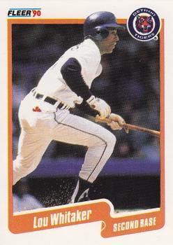 #619 Lou Whitaker - Detroit Tigers - 1990 Fleer Canadian Baseball