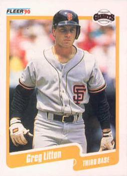 #61 Greg Litton - San Francisco Giants - 1990 Fleer Canadian Baseball