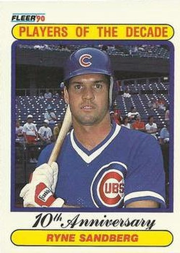 #625 Ryne Sandberg - Chicago Cubs - 1990 Fleer Canadian Baseball