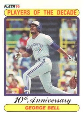 #628 George Bell - Toronto Blue Jays - 1990 Fleer Canadian Baseball