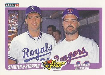 #633 Mark Gubicza / Jeff Russell - Kansas City Royals / Texas Rangers - 1990 Fleer Canadian Baseball