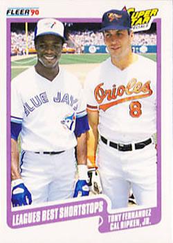 #634 Tony Fernandez / Cal Ripken Jr. - Toronto Blue Jays / Baltimore Orioles - 1990 Fleer Canadian Baseball