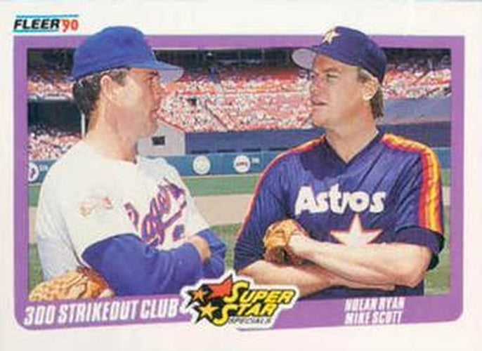 #636 Nolan Ryan / Mike Scott - Texas Rangers / Houston Astros - 1990 Fleer Canadian Baseball
