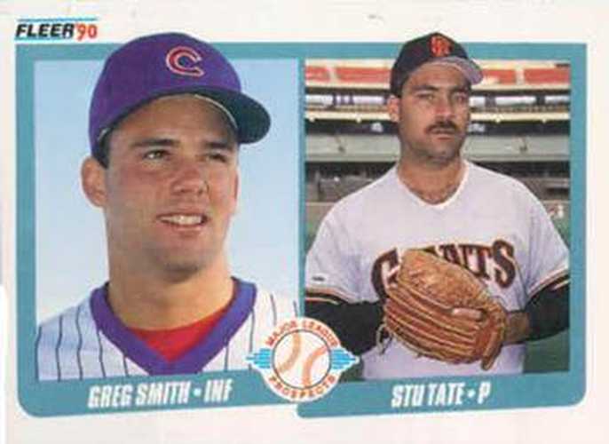 #643 Greg Smith / Stu Tate - Chicago Cubs / San Francisco Giants - 1990 Fleer Canadian Baseball