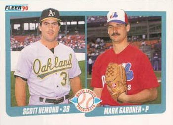 #646 Scott Hemond / Mark Gardner - Oakland Athletics / Montreal Expos - 1990 Fleer Canadian Baseball