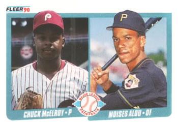 #650 Chuck McElroy / Moises Alou - Philadelphia Phillies / Pittsburgh Pirates - 1990 Fleer Canadian Baseball